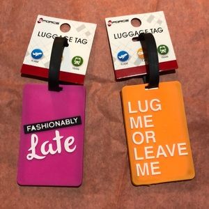 NWT Luggage Tag Set✈️♥️